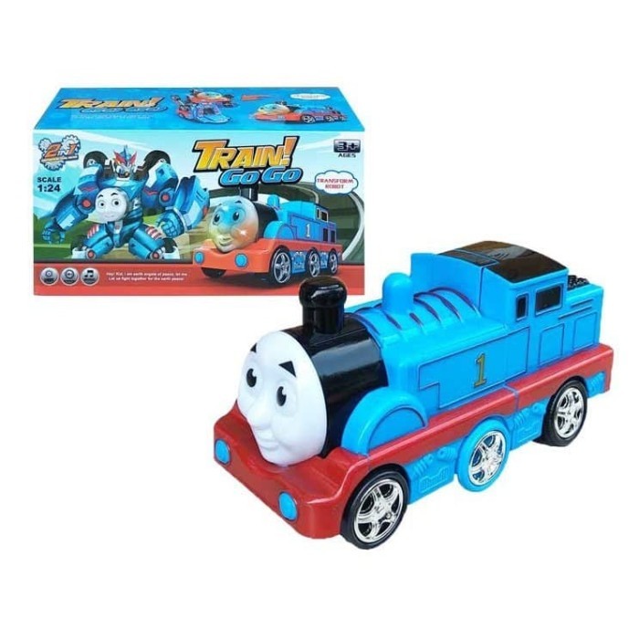 Mainan Mobil Robot Thomas Train GO GO - Kereta Thomas bisa jadi Robot