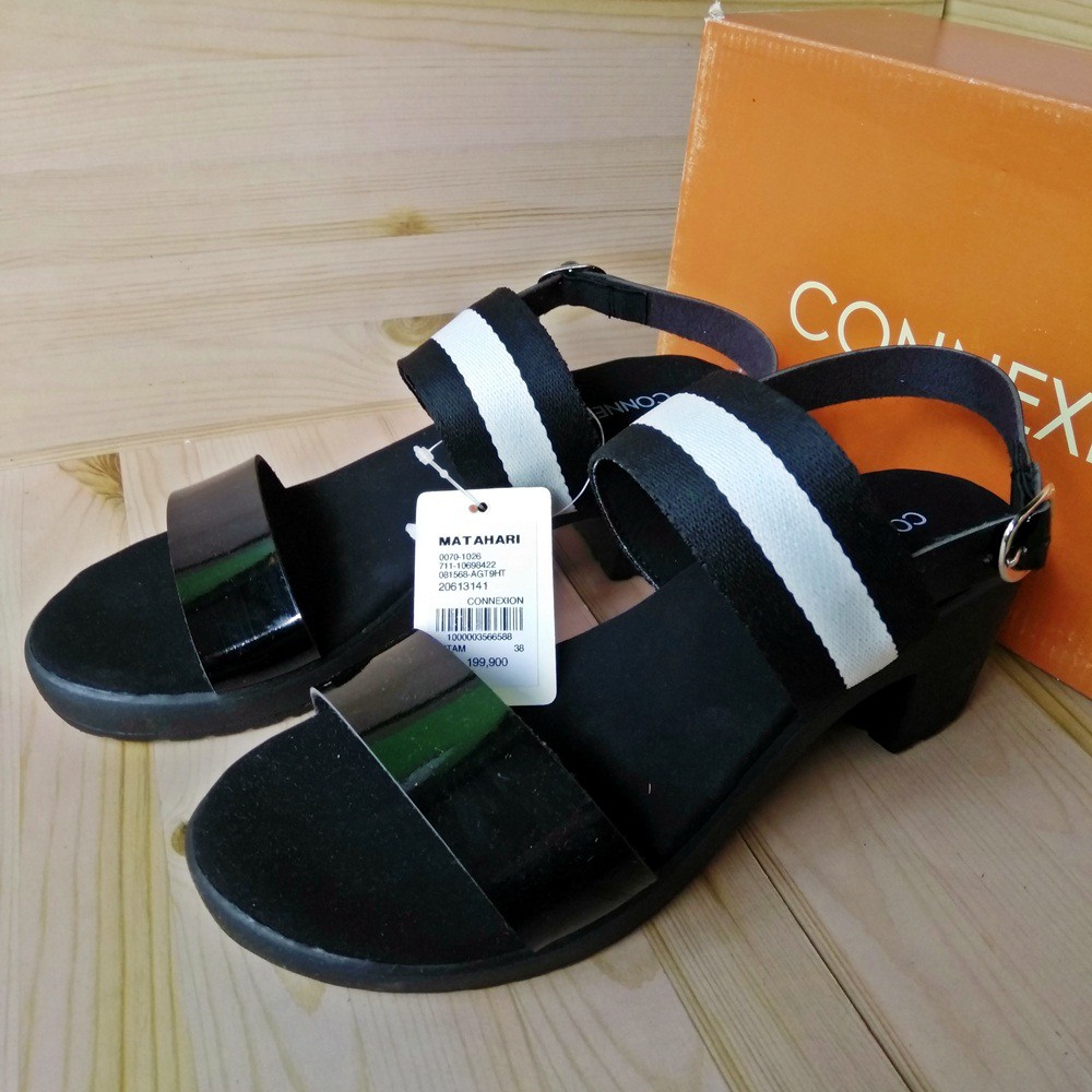  CONNEXION  AGT9HT Sandal  Wanita  Wedges Santai Cantik Casual 