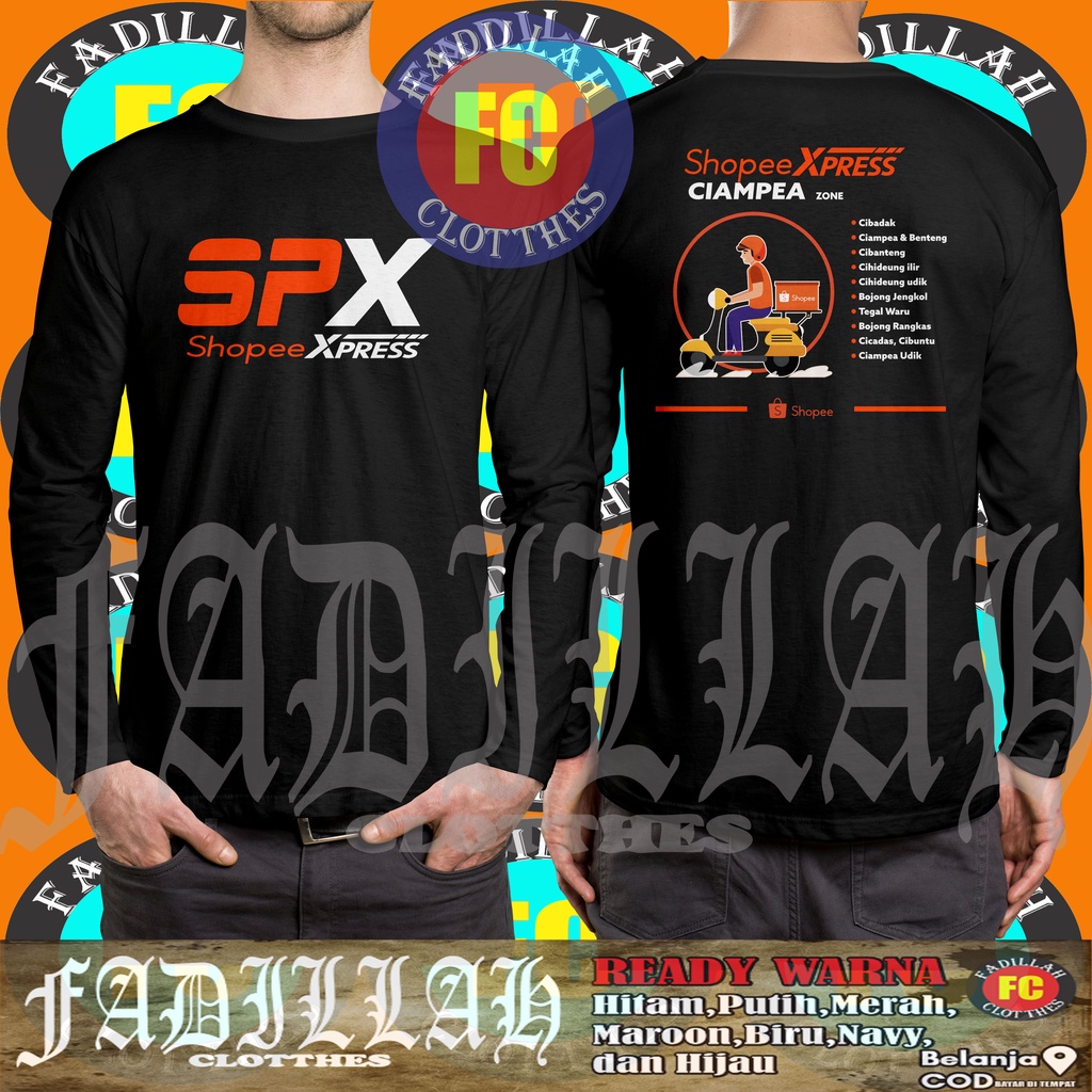 Kaos Baju Jasa pengiriman Kurir Motor Reques Daerah Custom Lengan Panjang Baju Distro