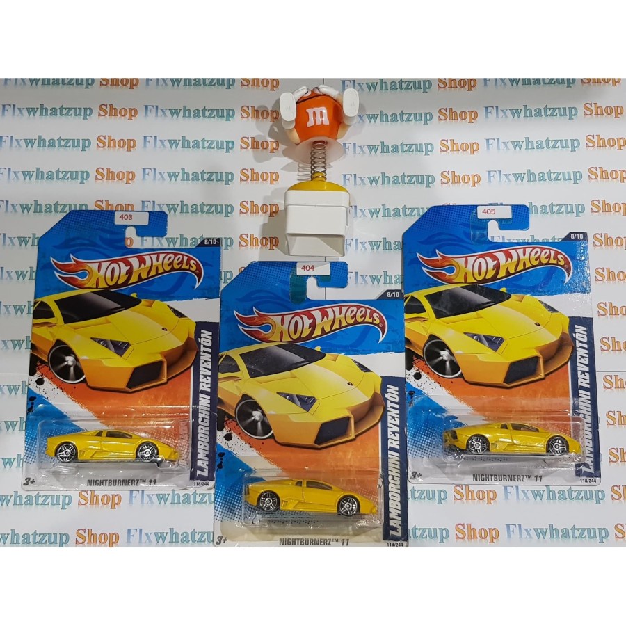 Hot Wheels Lamborghini Reventon (NIGHTBURNERZ 11) - YELLOW