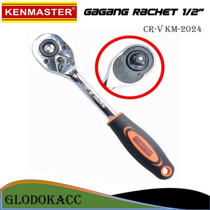 Gagang Rachet 1/2 inch / Kenmaster CR-V Rachet Handle Sock