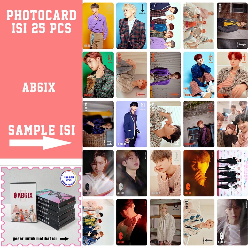 Photocard ab6ix 1 pack isi 25pcs