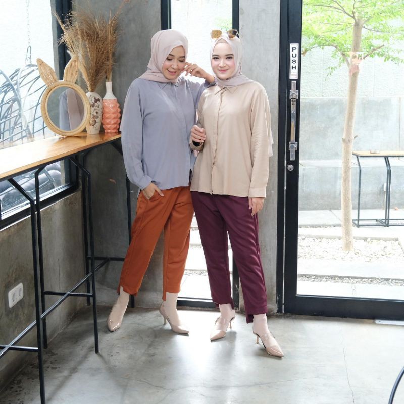 AMELIA SCUBA PANTS / CELANA WANITA / CELANA KERJA