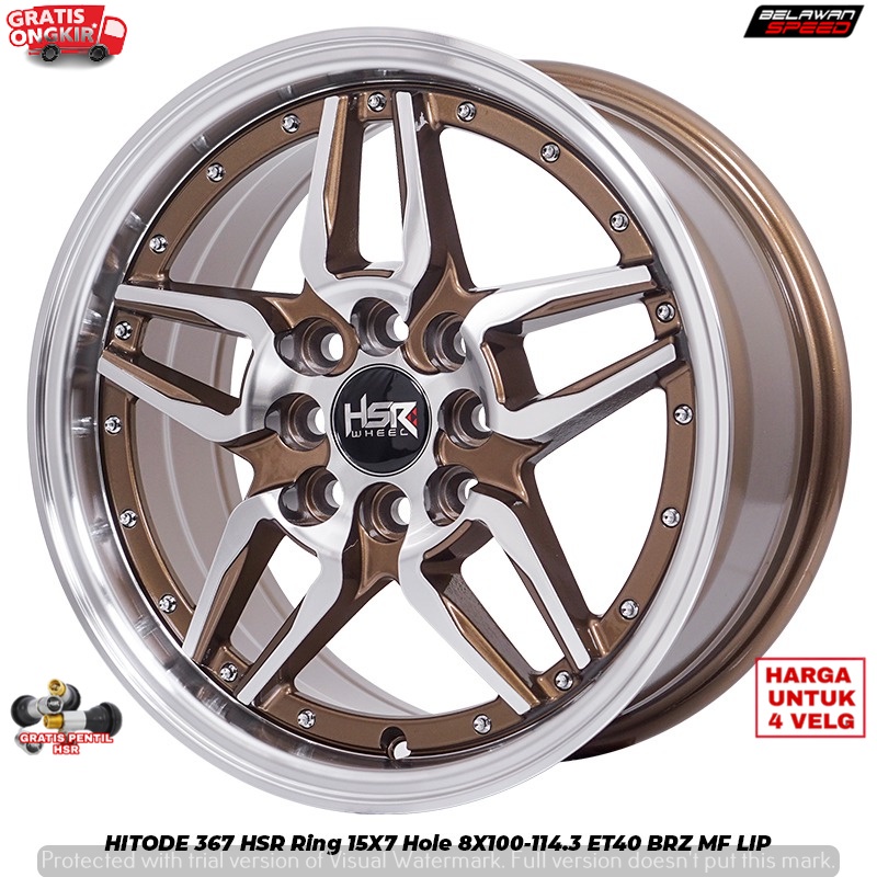 VELK RACING VELG MOBIL MURAH UNTUK MOBIL DATSUN GO VIOS XENIA IGNIS BRIO AGYA AYLA R15 HSR HITODE