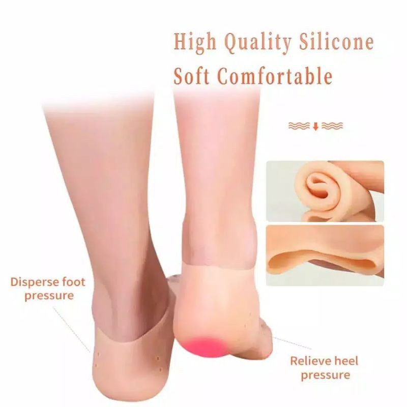 PELINDUNG TUMIT KAKI GEL SILIKON LEMBUT BANTALAN ALAS SEPATU ANTI LECET HEEL TOP