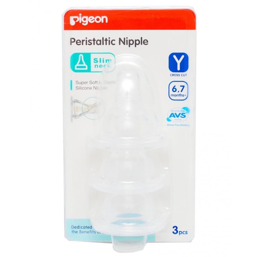 PIGEON Peristaltic Nipple Slim Neck