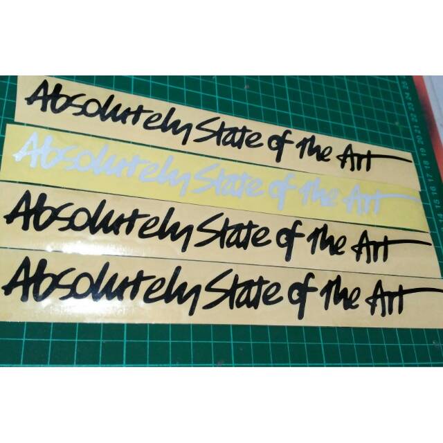 

Cutting sticker absolutely state of the art