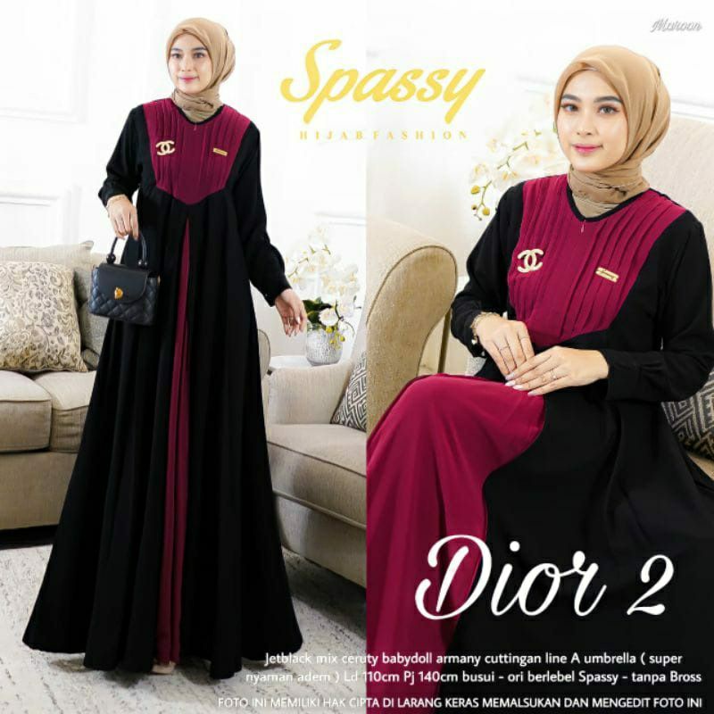 DIOR 2 MAXY DRESS  / GROSIR BUSANA SURABAYA / TERMURAH / TERLARIS / COD BAYAR DITEMPAT / FLASH SALE 