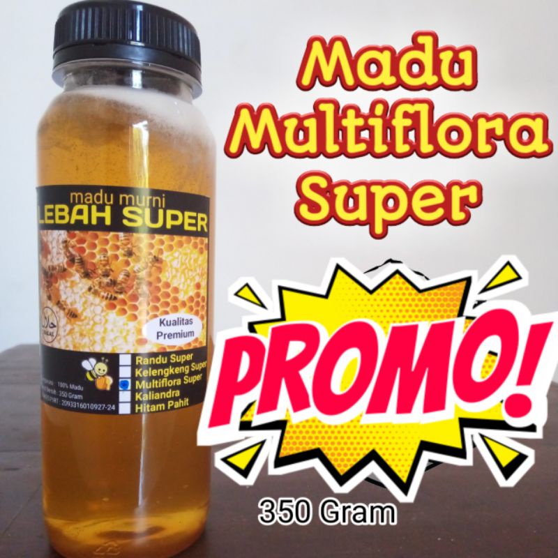 

MADU LEBAH SUPER, MULTIFLORA SUPER 350 GRAM