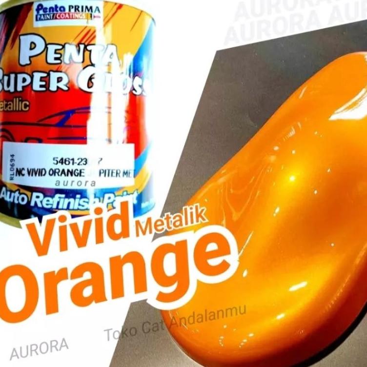 Harga Spesial.. Cat Penta Super Gloss Vivid Orange Jupiter Met Vivit Oren Oranye Metallic Metalik Ca