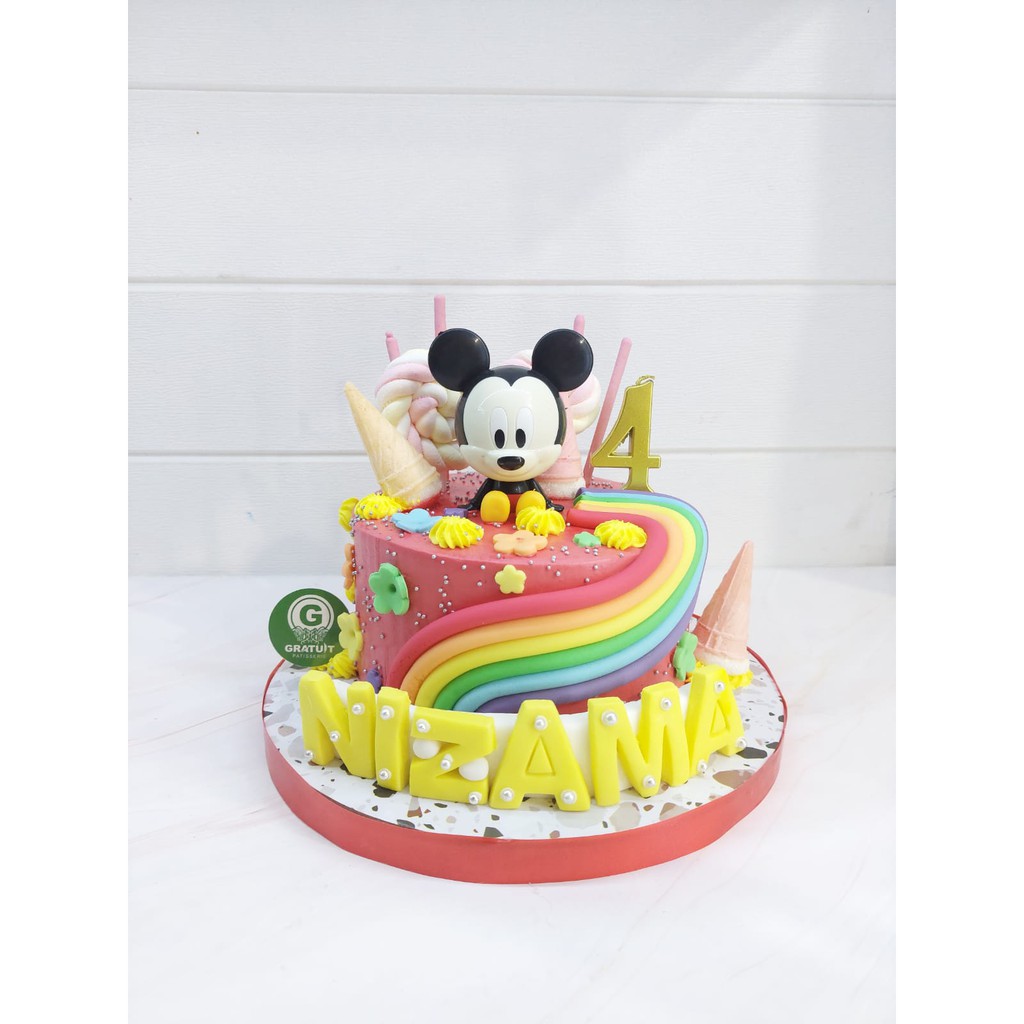 

cake mickey mouse / kue ulang tahun uk 15cm