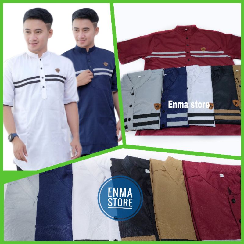 Baju koko kurta M L XL ( bahan katun toyobo)