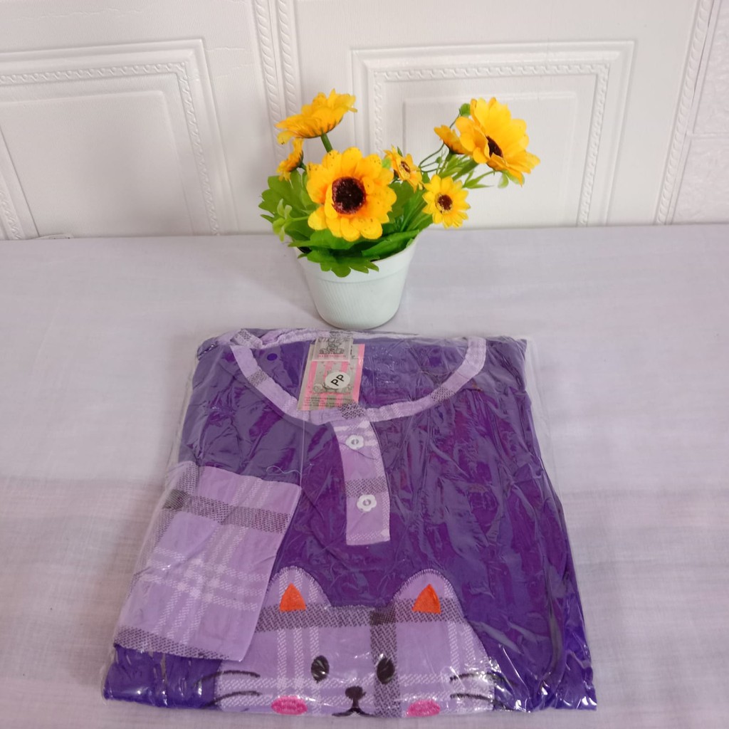 PP Starlie Standar - Baju Tidur Wanita Bahan Kaos Uk Standar L-XL Setelan Baju Santai Merk Starlie-1
