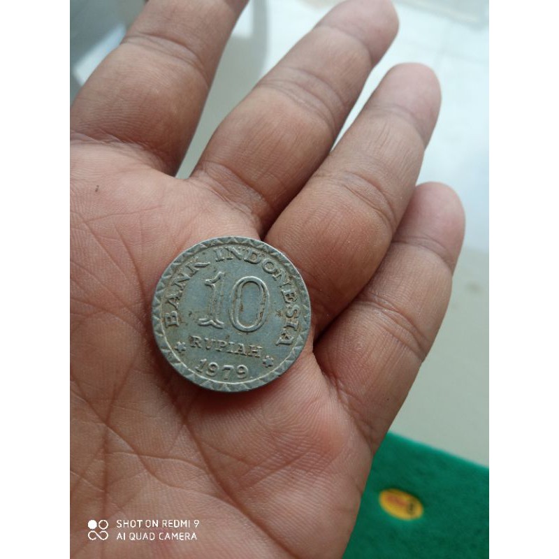Uang kuno 10 rupiah tahun 1979