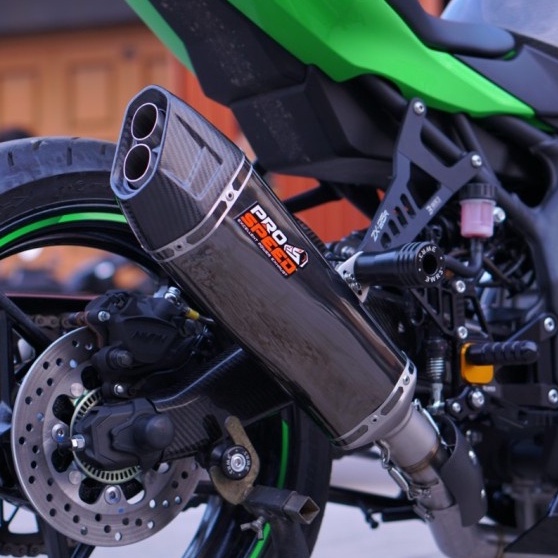 Knalpot Prospeed Shark Black Kawasaki ZX25R Fullsystem