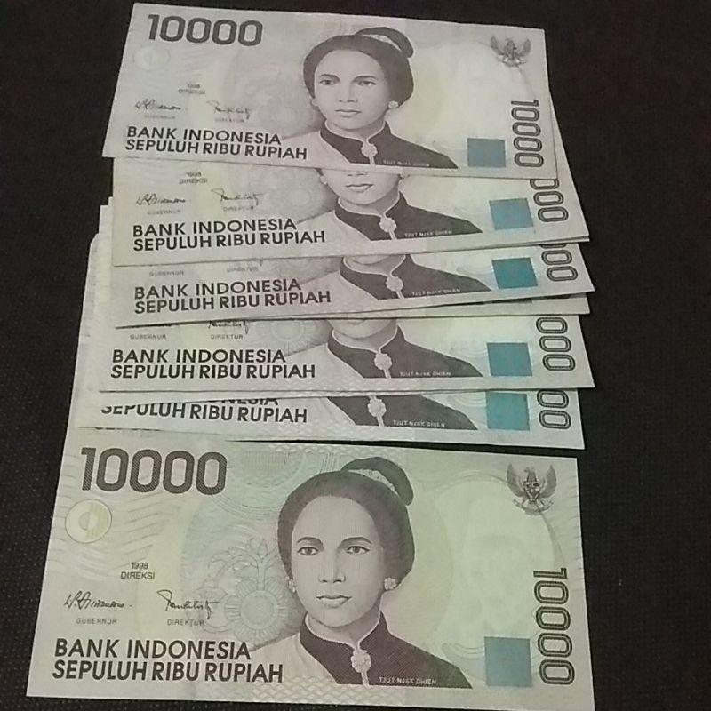 Jual Uang Kuno 10000 Rupiah Cut Nyak Dhien Tahun 1998 Shopee Indonesia