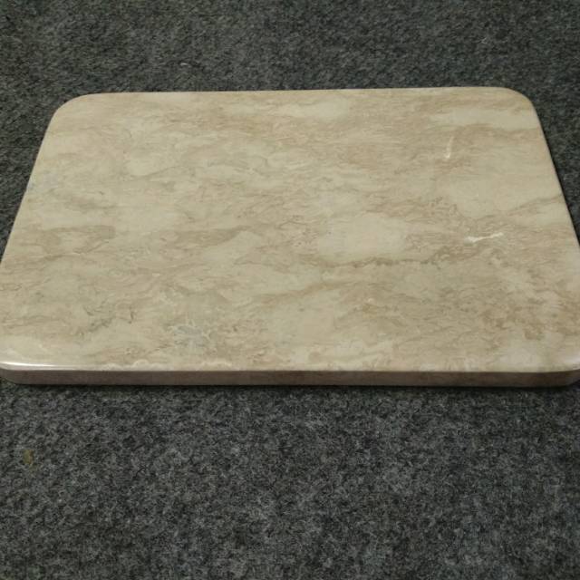 Talenan Marmer Beige | Tatakan Marmer Beige | Beige Marble Flat Tray 30x20 Cm