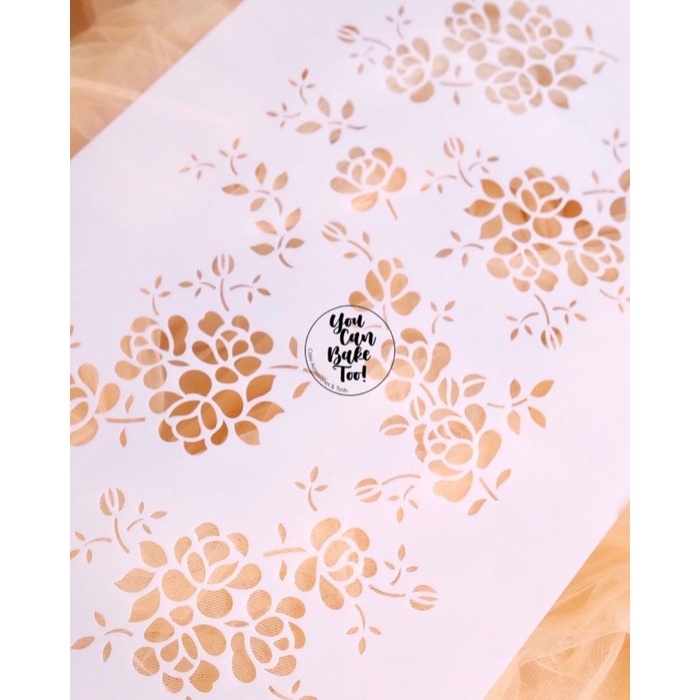 

Menakjubkan Sean Flower Stencil Promo