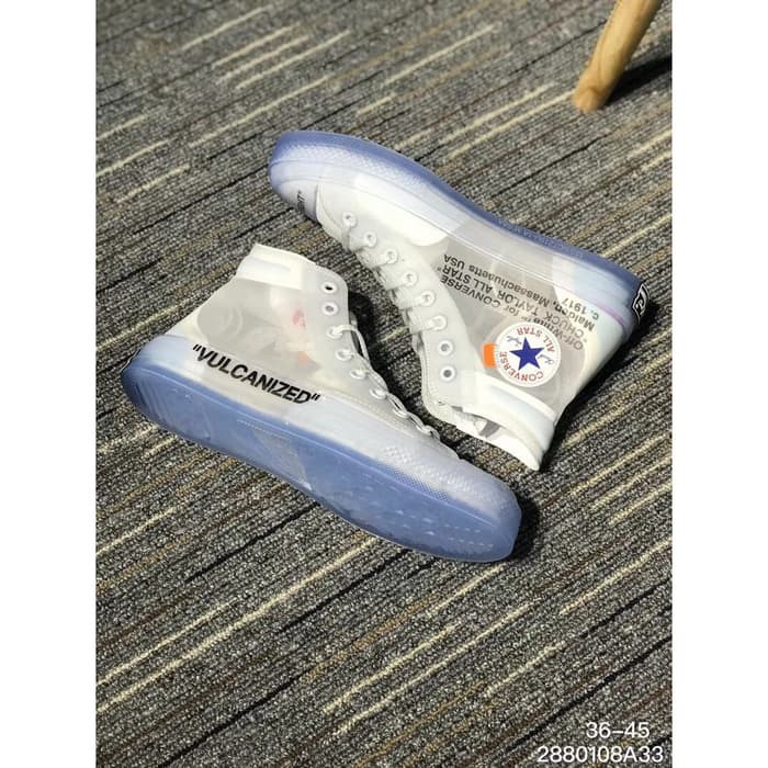 original Original OFF-WHITE x Converse All Star 1970s Sepatu kanvas