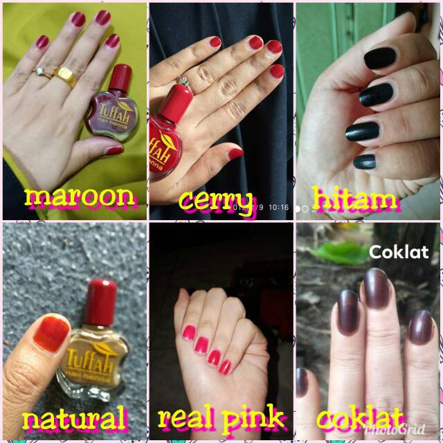 Tuffah Nail Henna Kutek kuku 10ml agen Resmi SAH SHALAT