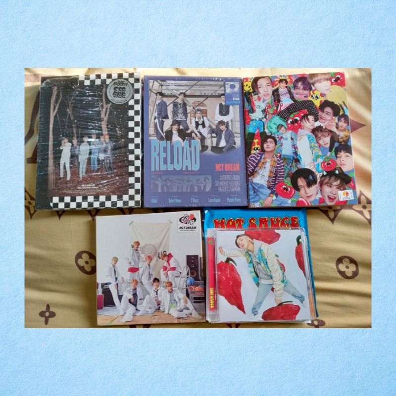 NCT Dream album only - we go up, we boom, reload, hot sauce (photobook crazy ver)