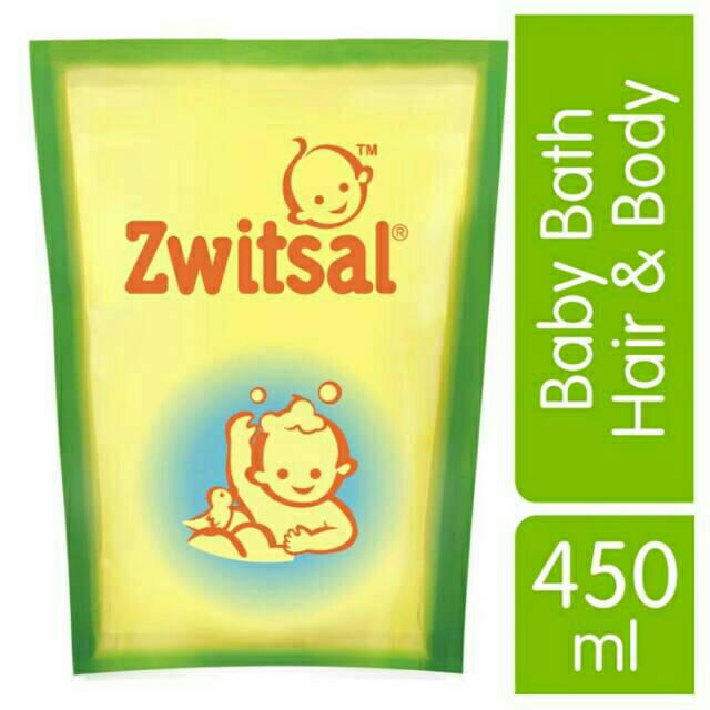 Zwitsal Baby Bath 2 in 1 Hair &amp; Body 450 ml Sabun dan Sampo Bayi 450ml