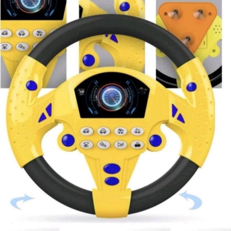 Model Terbatas setir mainan ANAK LAKI LAKI Music steering wheel mainan mobil anak mainan setir mobil mainan anak laki laki mainan bayi