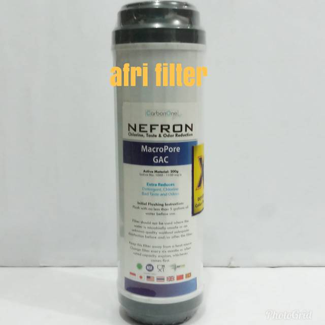 Granular Activated Carbon (GAC) 10&quot; - Nefron Macropore