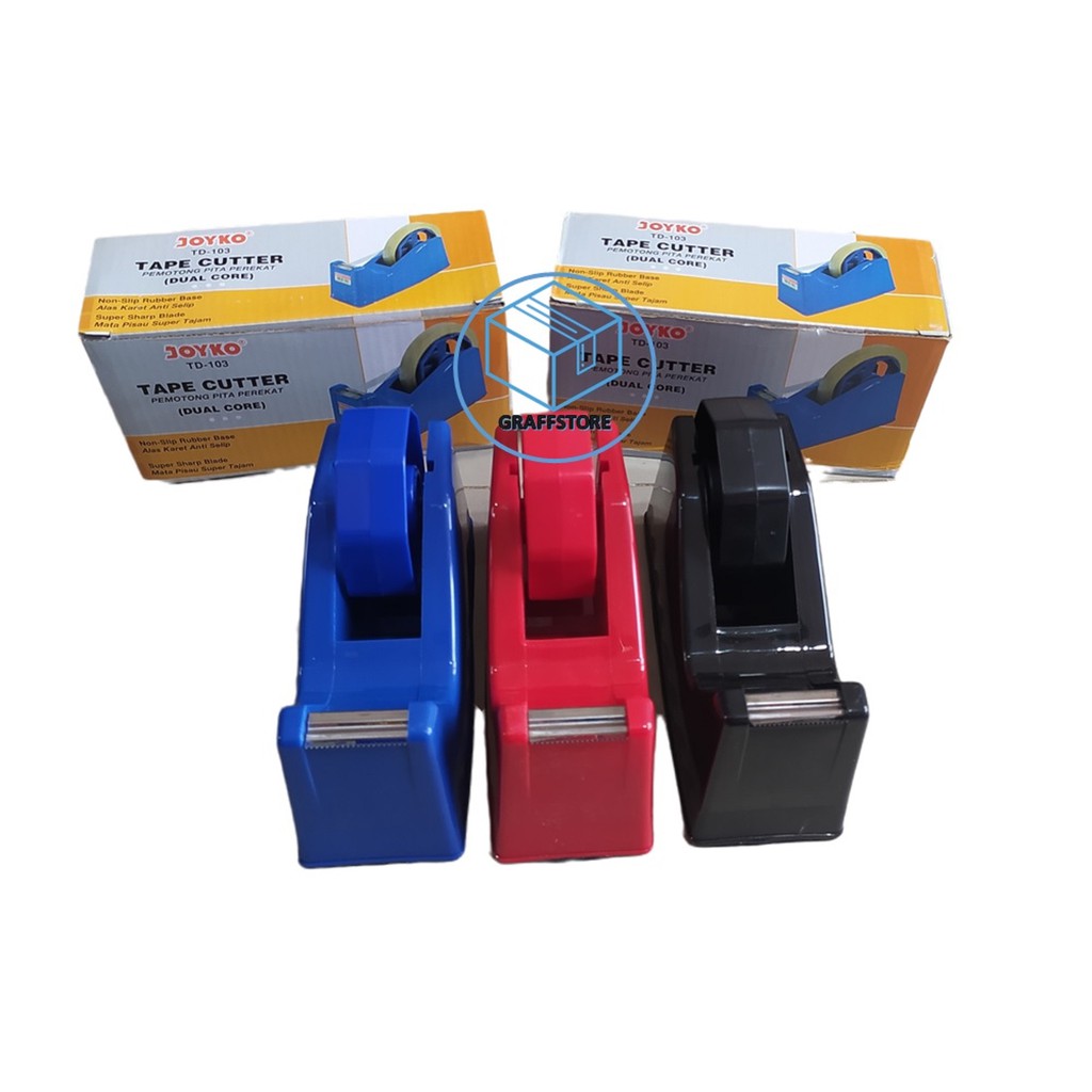 

Tempat Lakban / Dispenser lakban Joyko TD-103 / Tape Cutter / Solatip Joyko