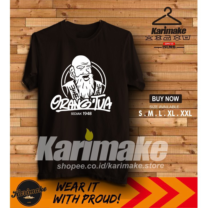 original Kaos Baju Anggur Merah Cap Orang Tua Kaos Distro - Karimake kapake -mitra