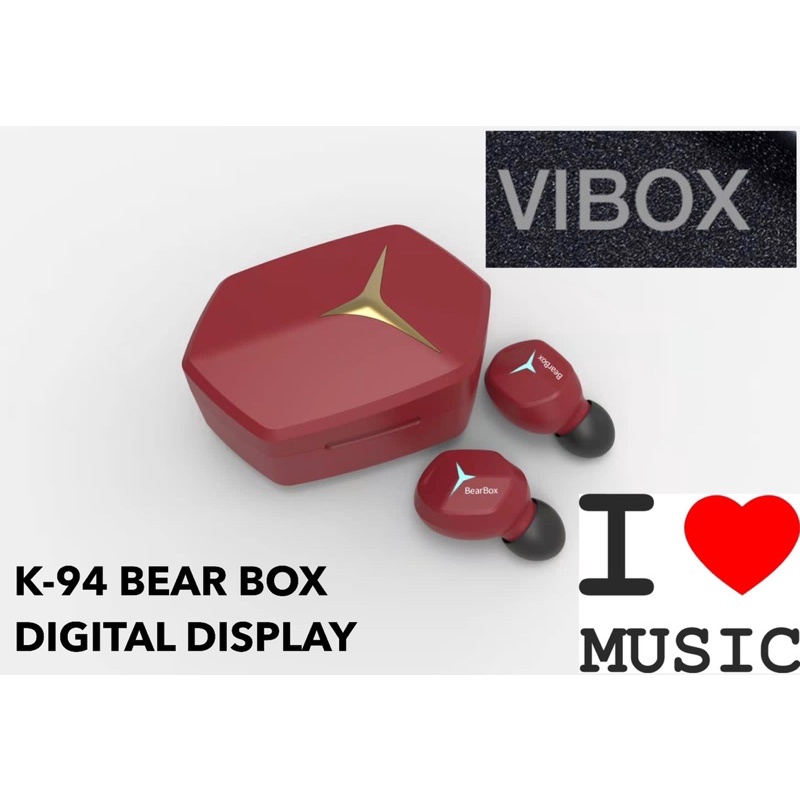 BLUETOOTH VIBOX K94 BEAR BOX BUDS BT DIGITAL DISPLAY SUPER BASS