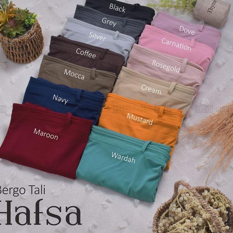 HITZ 2021 Hijab Bergo Tali Pet Antem Jilbab Instan Jersey Maryam