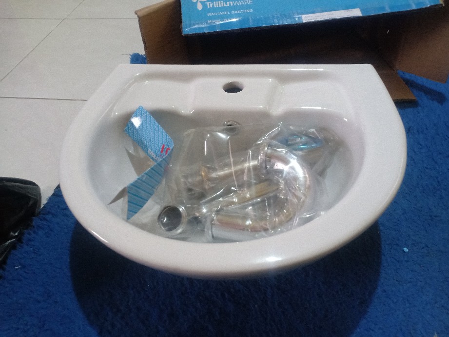 Paket Wastafel Triliun Lengkap /paket Wastafel Cuci Tangan Set