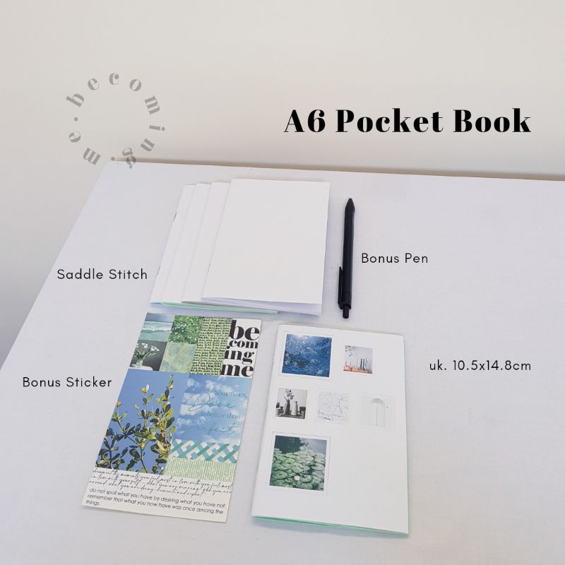 

Become 4 Pocket Book - A6 Notebook 100gsm Journaling Diary Planner