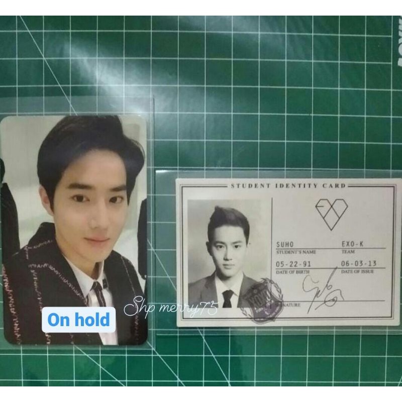 SUHO PC PHOTOCARD ID CARD XOXO EXO