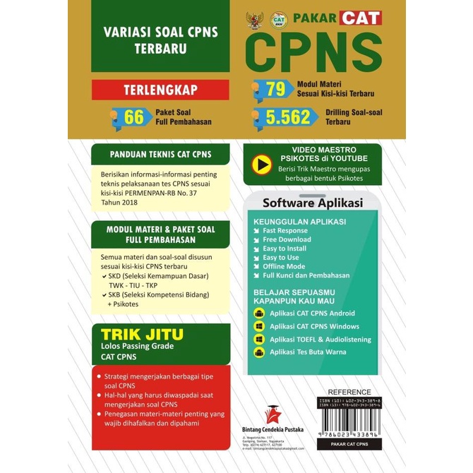 

Buku Pakar Cat Cpns 2019 (Bintang Cendekia Pustaka)