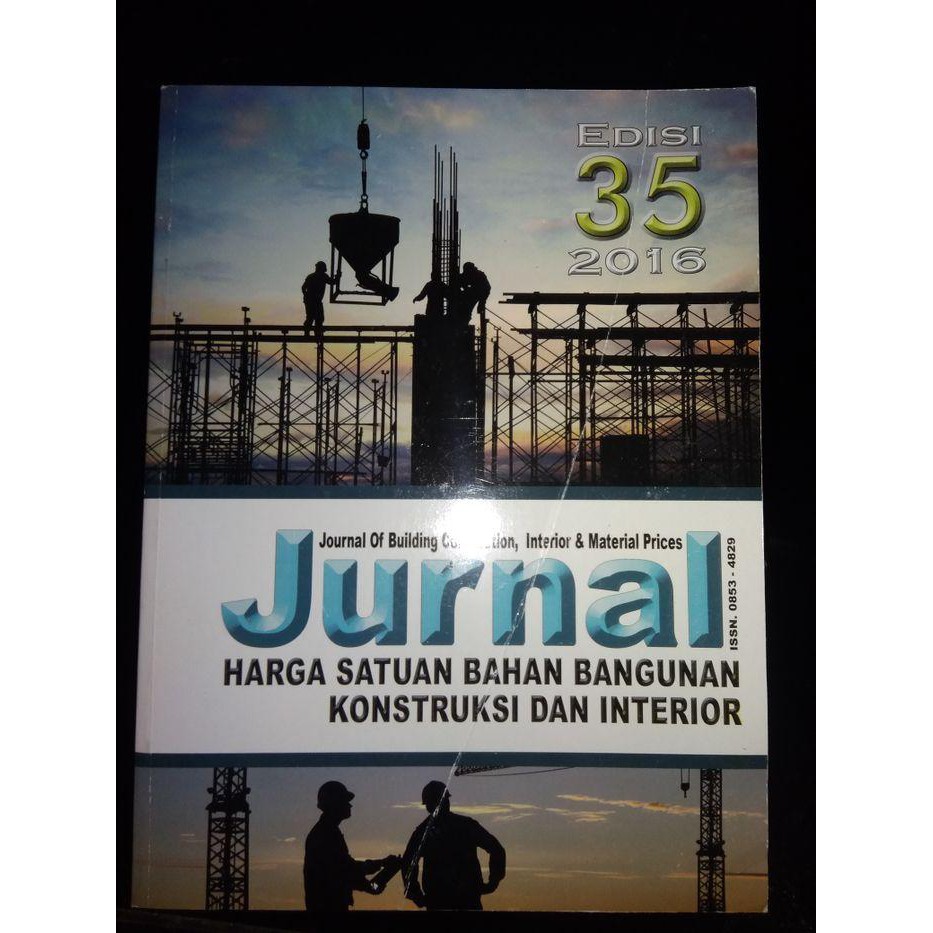 Buku Jurnal Harga Satuan Bahan Bangunan Edisi 35 2016 Shopee Indonesia