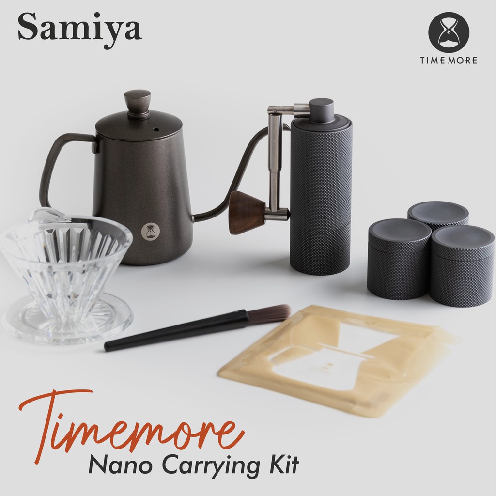 timemore nano carrying kit / paket set alat kopi manual brew portable / coffee set travel package