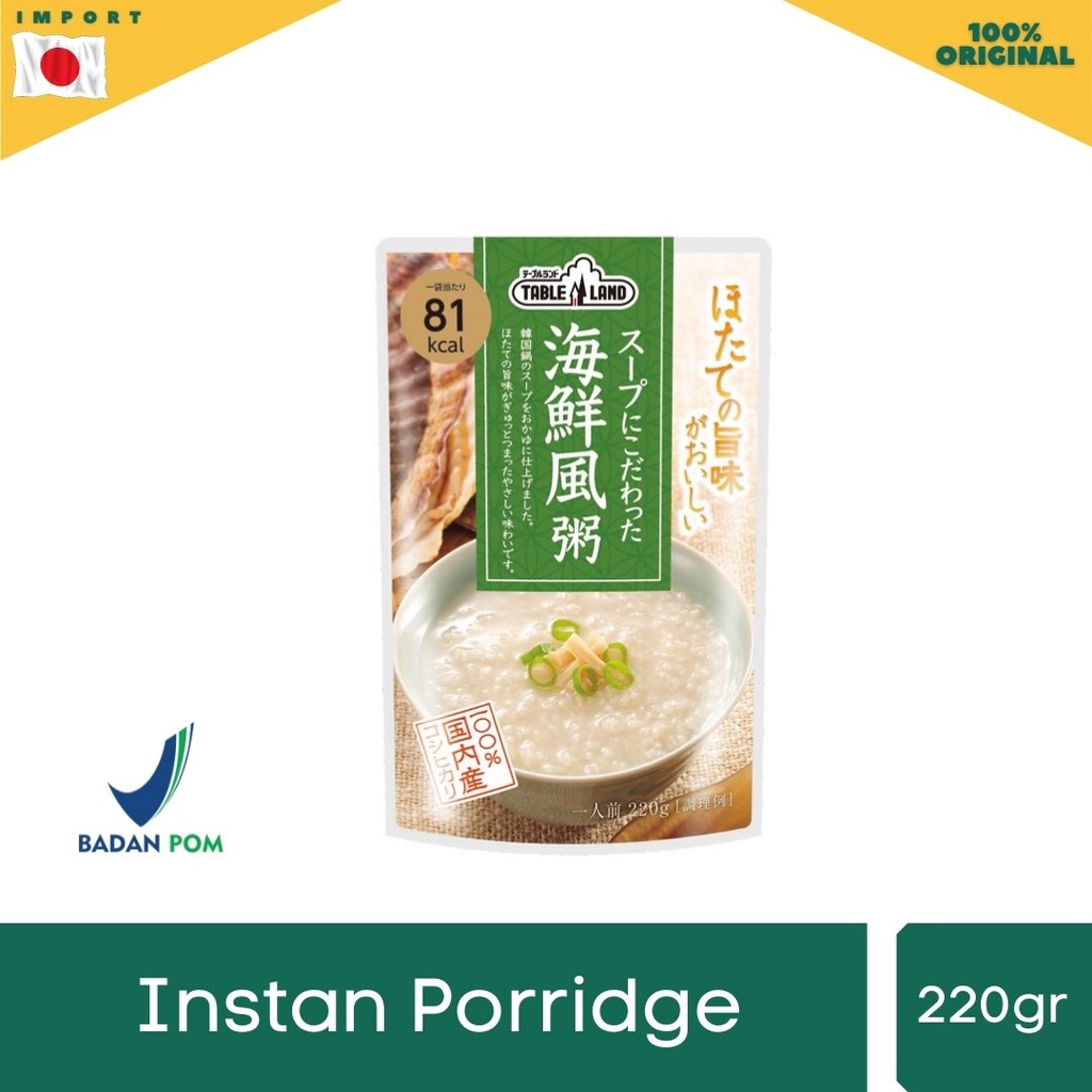 

Table Land Instant Porridge 220gr (Bubur Instan)