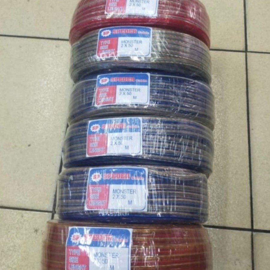 Kabel Speaker Audio 2x120 30 Yard Kabel Speaker Bening Transparan Bisa Untuk Segala Jenis Speaker Pasif
