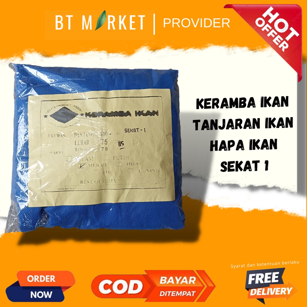 Keramba Ikan Hapa Ikan Sekat 1 Kain Strimin Halus