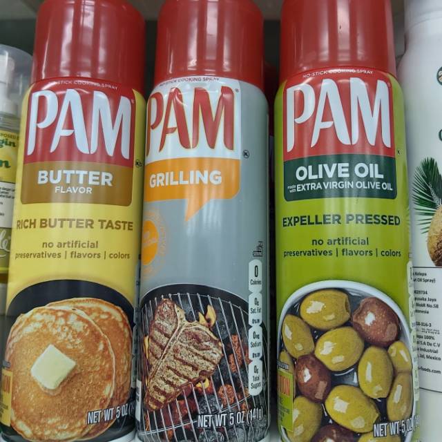 PAM SPRAY BUTTER FLAVOUR GRILLING BBQ & OLIVE OIL SPRAY 140ml