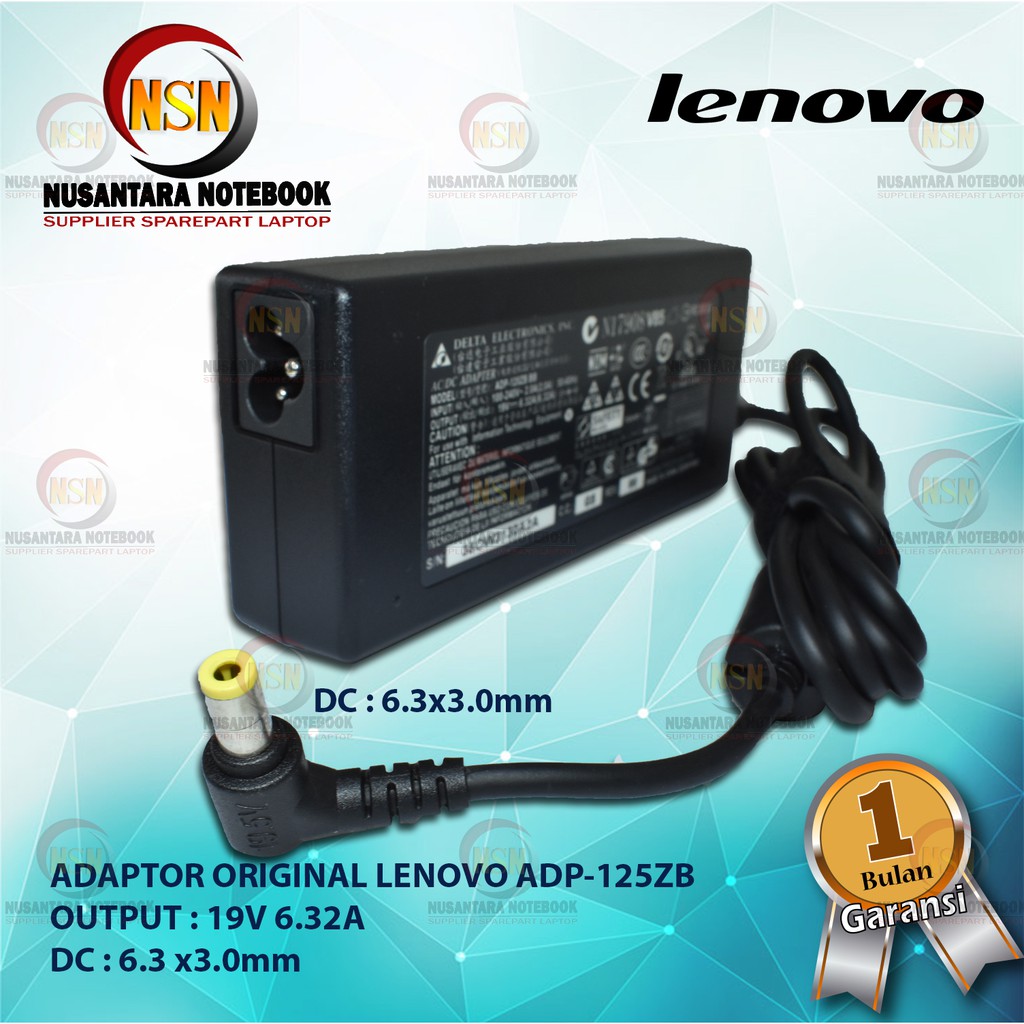 Adaptor Original Lenovo Delta ADP-120ZB 19V 6.32A DC 6.3 x3.0mm