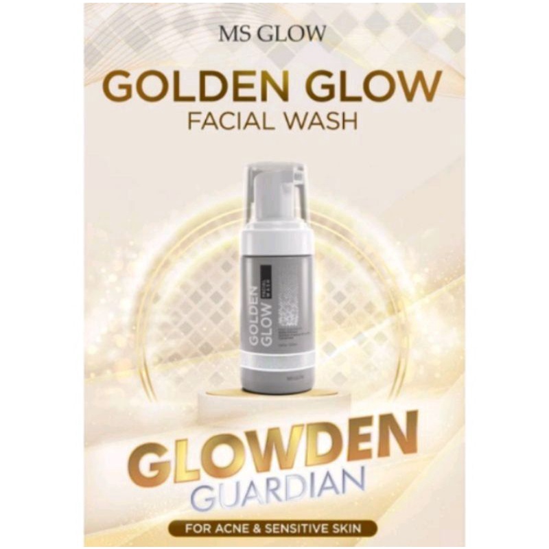 READY FACIAL WASH GOLDEN GLOW/Ms Glow  Facial Wash Golden Glow
