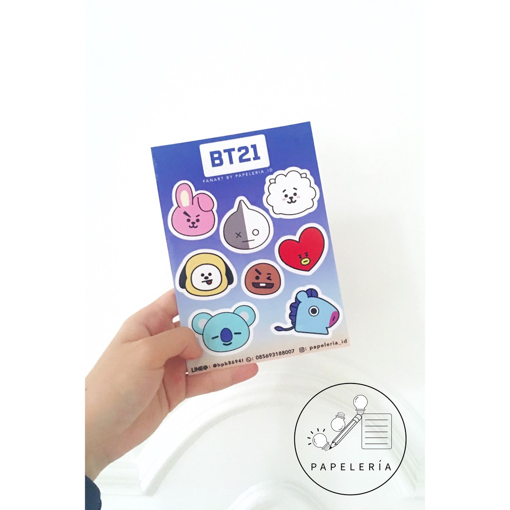 Kpop Sticker Bt21 Bts Stickers Shopee Indonesia