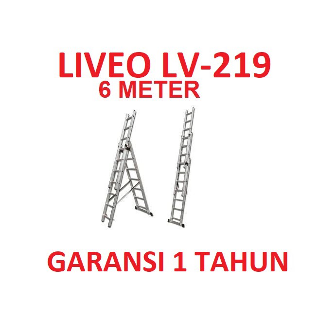 Tangga Aluminium Extension / Ekstension Liveo Lv219 6 Meter