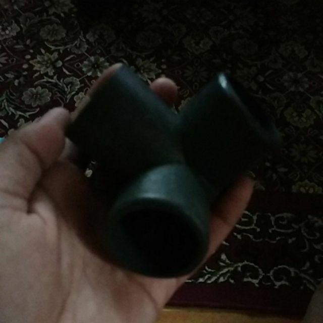 3 Way Sambungan Pipa Pvc 1 Abu-abu Utk Pembuatan Rak Hidroponik, Dll