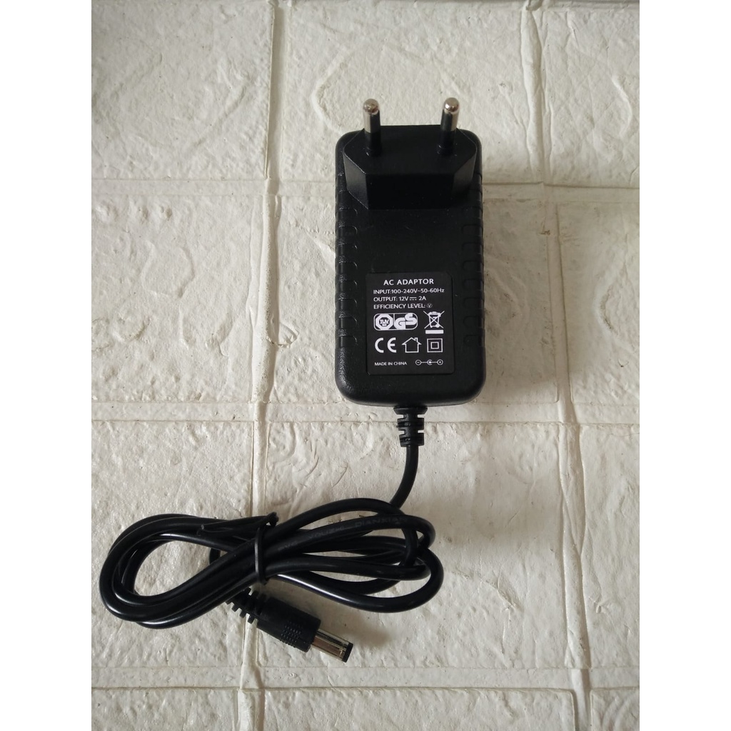 AC/DC ADAPTER 12V 2A Jek DC 5.5mm X 2.1mm - 2.5mm
