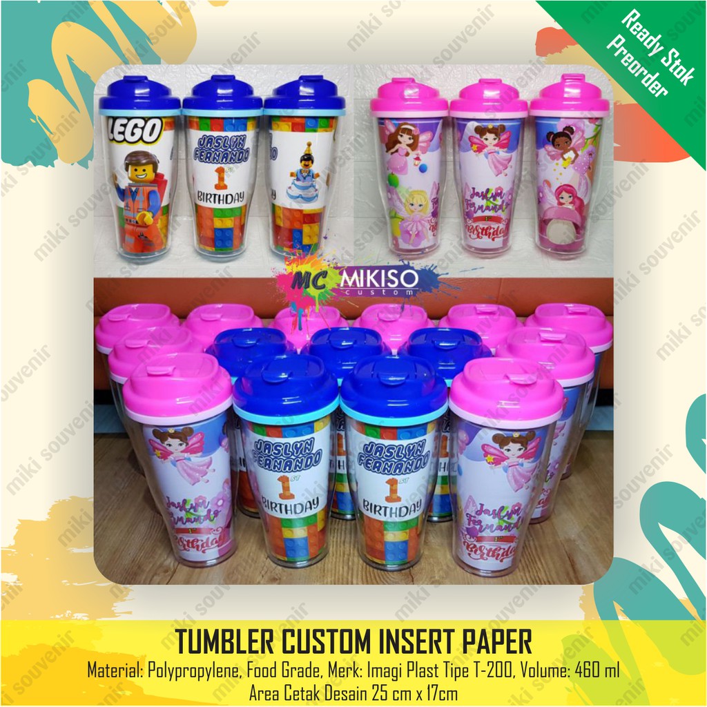 Tumbler Custom Insert Paper (NO BOX)