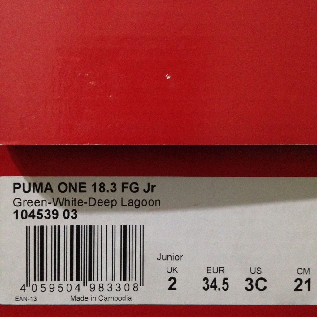 Sale Sepatu Bola Anak Puma One 18.3 FG Junior Green 104539-03 Original BNIB Promoted